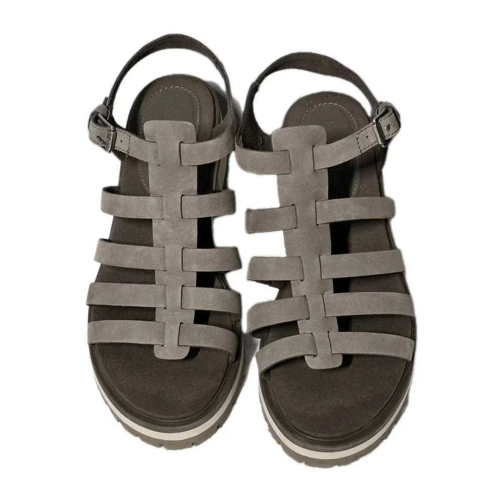Timberland Women's Size 9.5 Violet‎ Marsh Fisherman Sandals Olive Green Leather